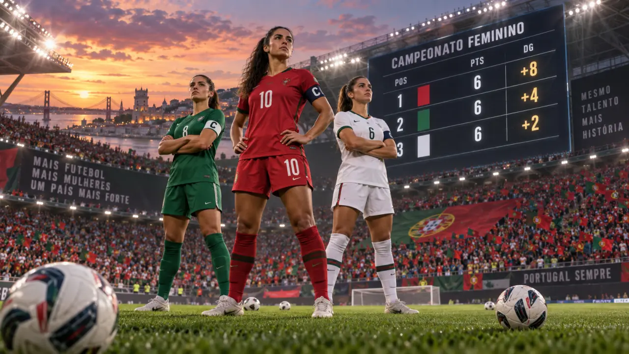 Classement du championnat du Portugal féminin : 6 points, trois leaders et une différence de buts décisive