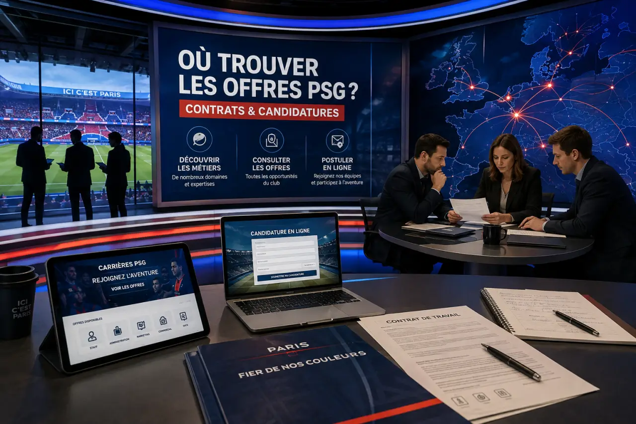 Où trouver les offres PSG, quels contrats et comment candidater ?