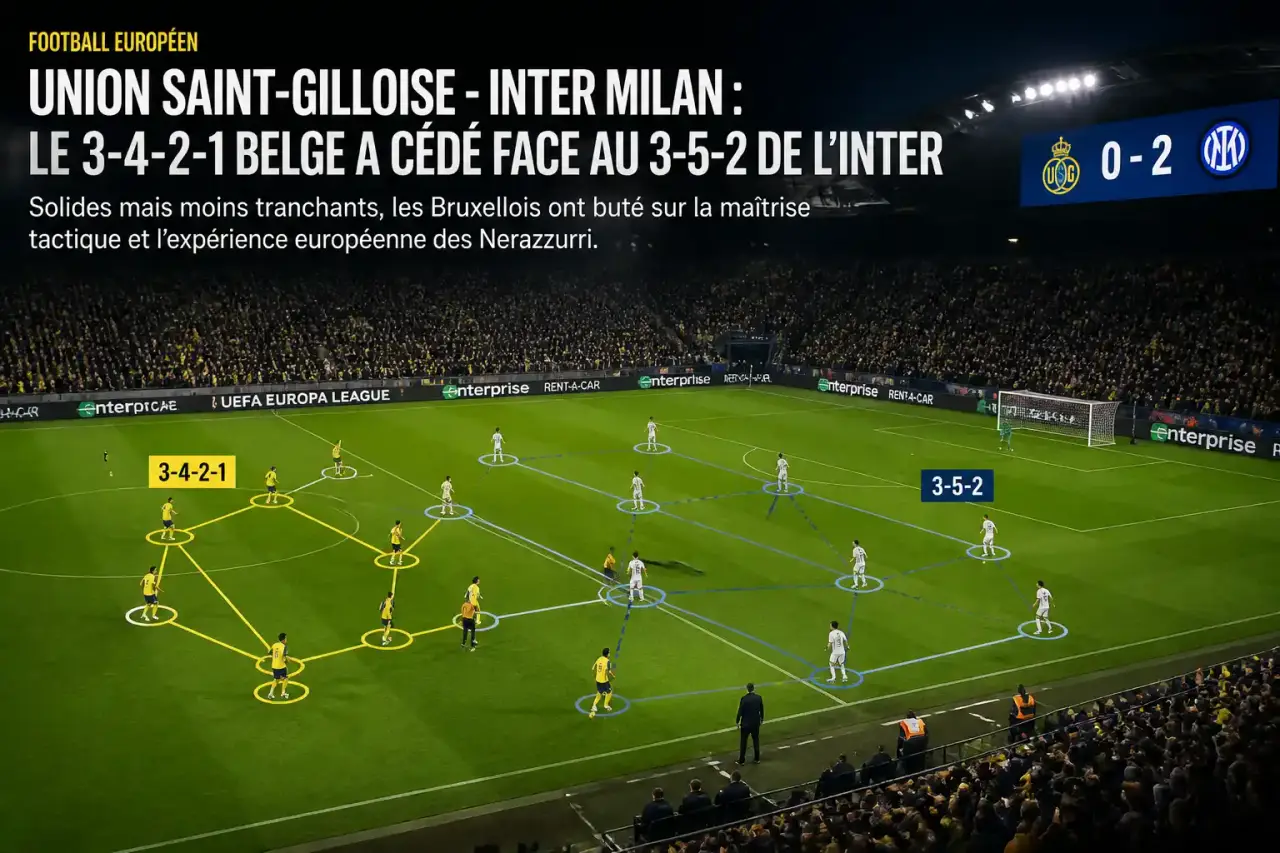 Union Saint-Gilloise - Inter Milan : le 3-4-2-1 belge a cédé face au 3-5-2 de l’Inter